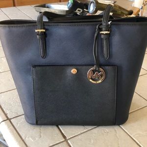 Michael Kors Jet Set Admiral Tote Large Black NWT